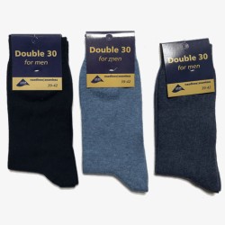 Double 30 sokken blauw