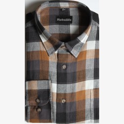Flanellen overhemd maat XL nr. 3 | Heren overhemden Rebalife