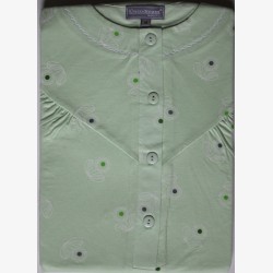 Nachthemd korte mouw groen 3 | Maat M | Damesnachthemden