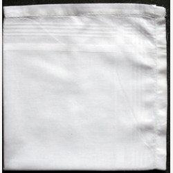 Katoenen zakdoeken per stuk wit nr. 8